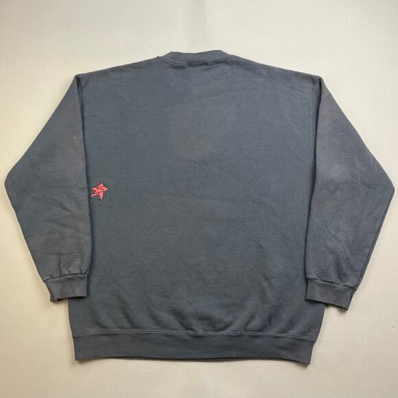 Vintage Skateboard Sweatshirt Adult Large Gray Snowboard Art TJ Schneider 90s - Picture 4 of 15